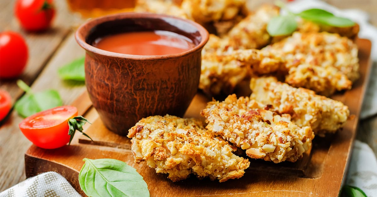Nut Crusted Chicken Cutlets Recipe