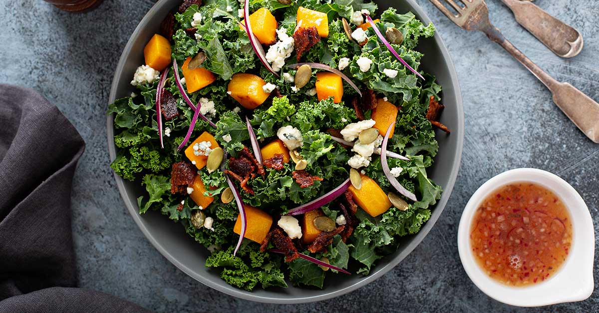 Roasted Butternut Squash and Kale Salad Recipe